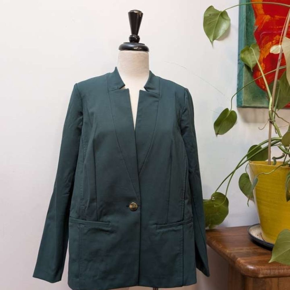 Eloquii Dark Green Suit Jacket
